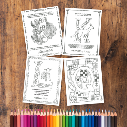 Honey for the Heart, Vol. 3 Coloring Pages (Digital Download)