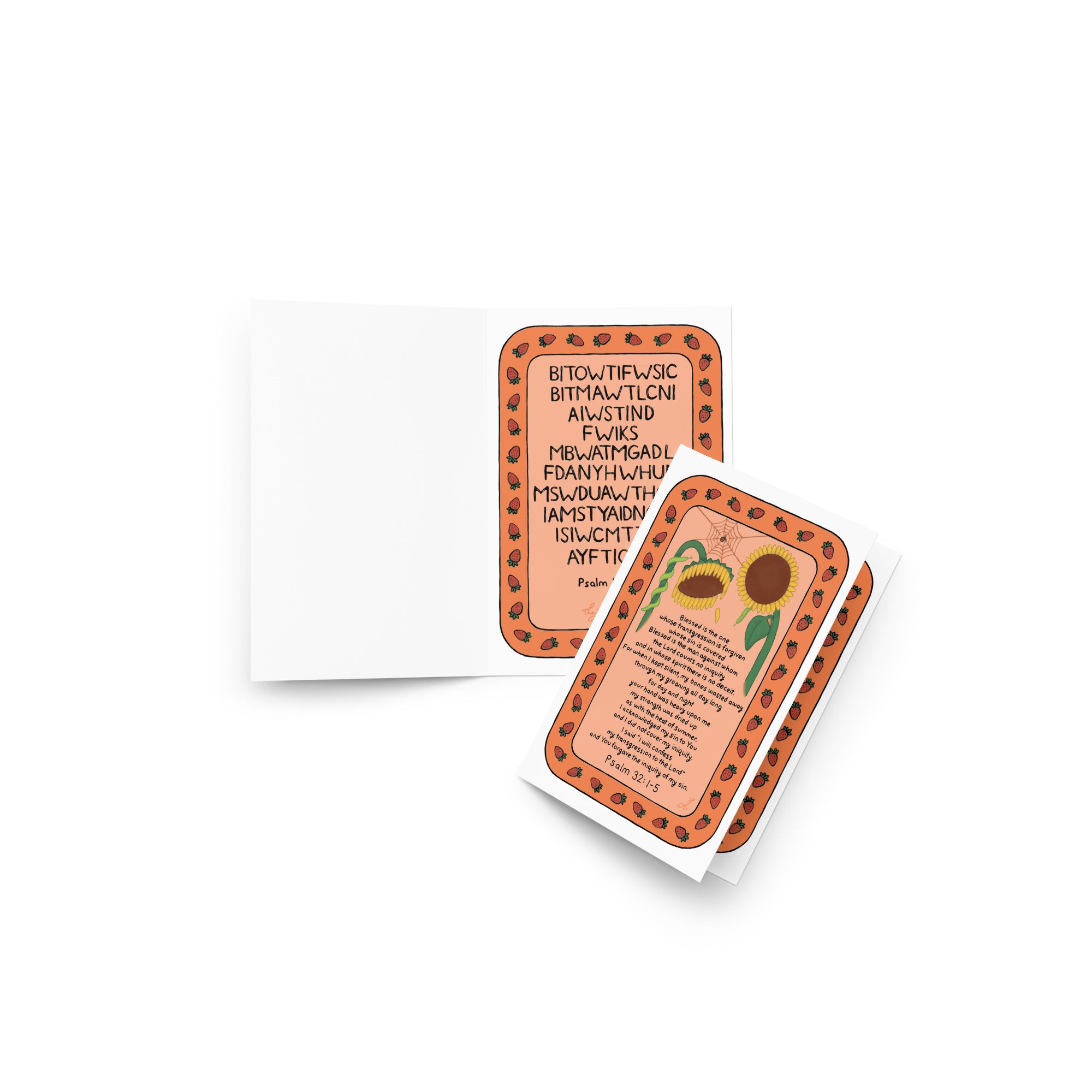 Psalm 32:1-5 Greeting Card Bundle