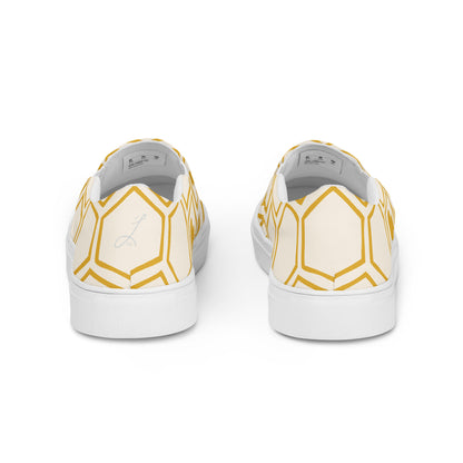 Honey for the Heart Woman's Slip On Shoes Back View