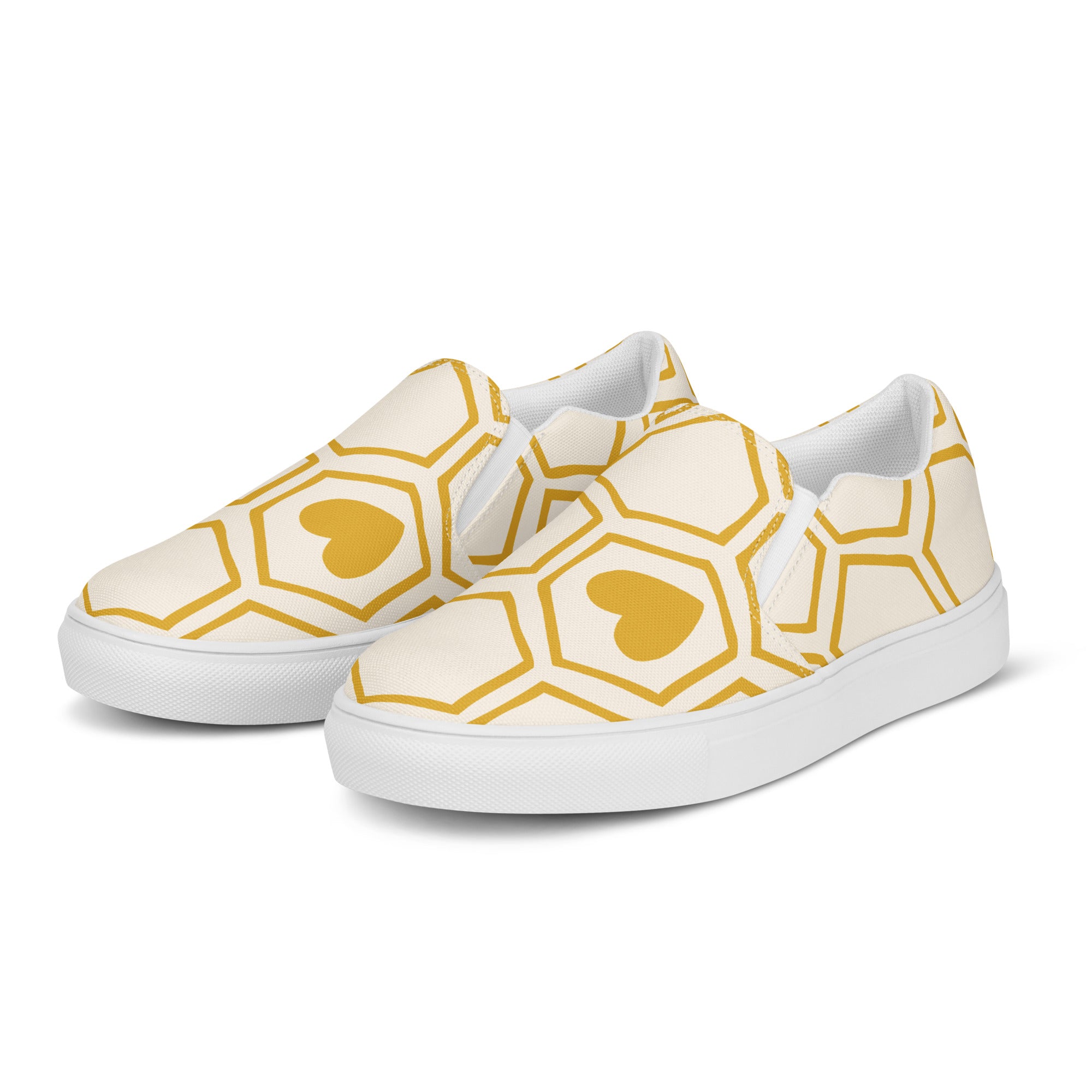 Honey for the Heart Woman's Slip On Shoes Side View 2
