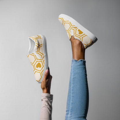 Honey for the Heart Woman's Slip On Shoes