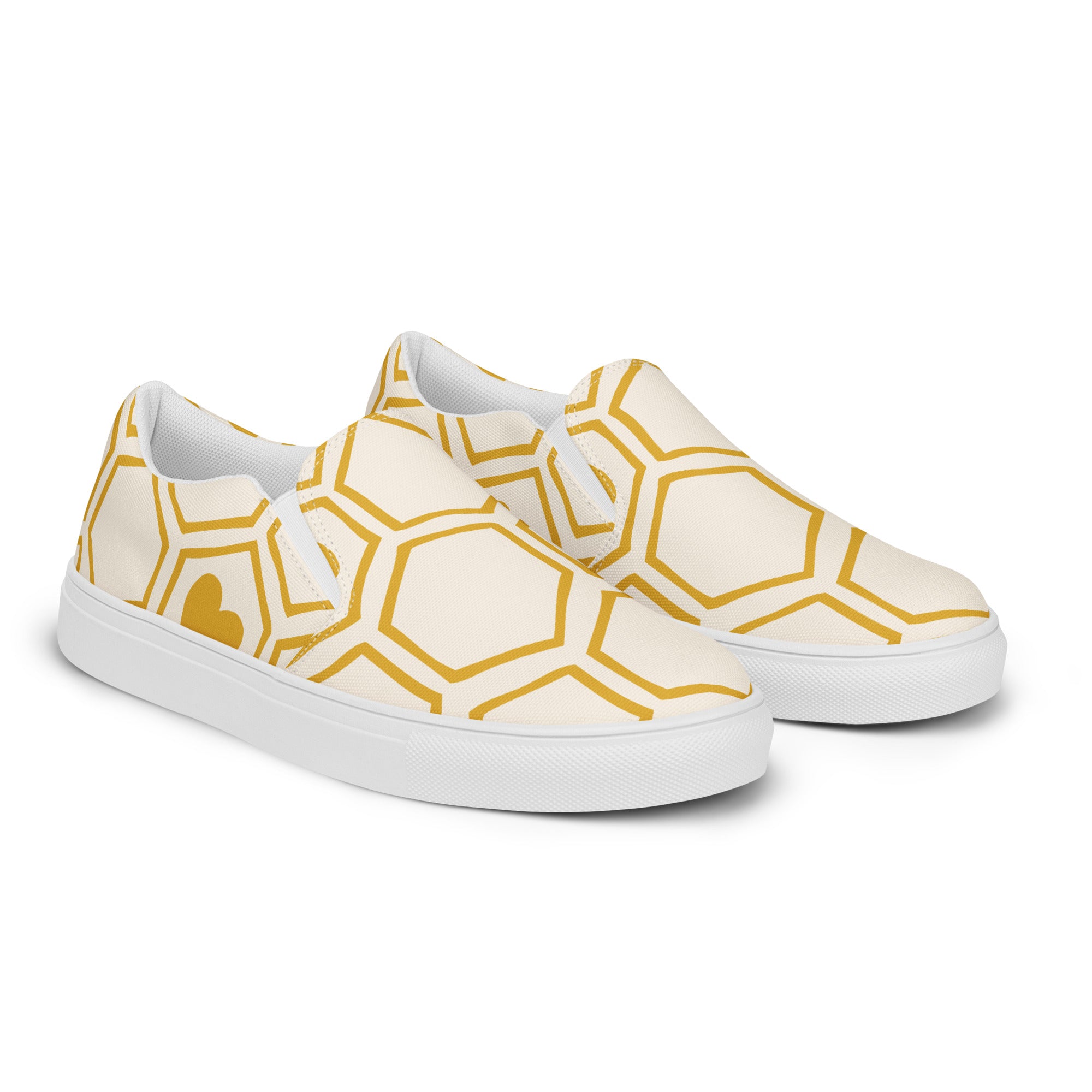 Honey for the Heart Woman's Slip On Shoes Side View